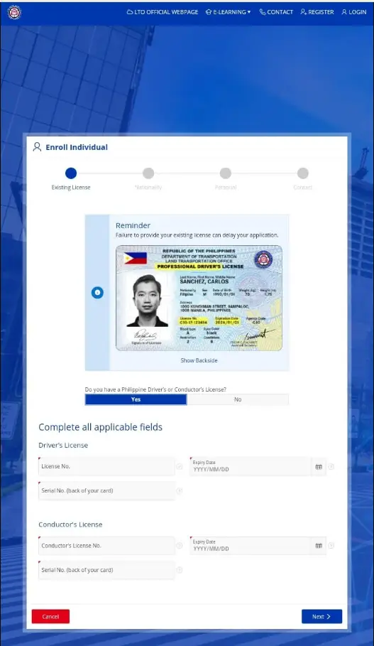 Complete Your LTMS Profile
