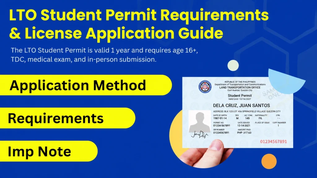 LTO Student Permit Requirements & License Application Guide