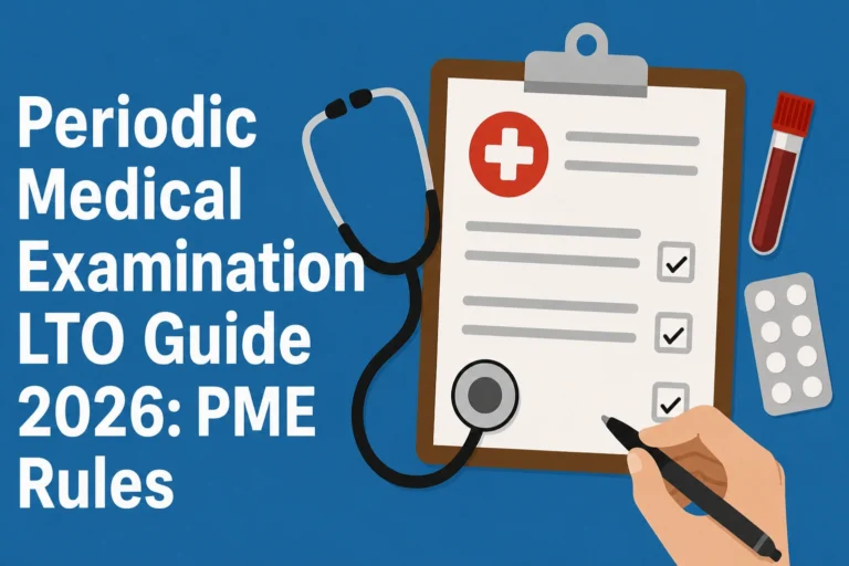 Periodic Medical Examination LTO Guide 2026: PME Rules